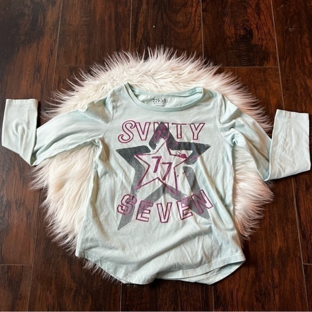 American Eagle’s 77 Kids Blue Stary Long Sleeve Tee